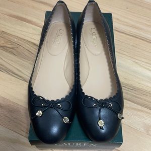 *SAME DAY SHIP*- Lauren Ralph Lauren Leather Ballet Flats